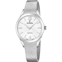 Festina Kwartshorloge Grace Polshorloge, dameshorloge, Swiss Made, roestvrijstalen armband, saffierglas