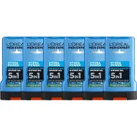 L'Oréal Paris Men Expert Hydra Power Shower Gel - Hydrateert om trekkerigheid te voorkomen - 5in1 formule - 250ml x6