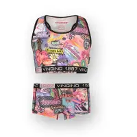 Vingino Hipster fantasy racer 2-pack Meisje Zwart M