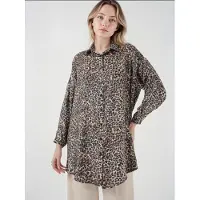 Bigdart Leopardprint Lange Mouw Knopshirt