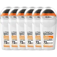 L'Oréal Paris Men Expert Extreme Sport Deodorant Roller - 72U anti-geur - Verrijkt met Freshness Activator - 50ml x6