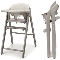 Kinderkraft TINO 3-in-1 Kinderstoel - verstelling van zitting en voetensteun - 5-punts veiligheidsgordel - eenvoudig inklapbaar - Beige