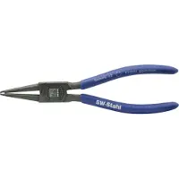 SW-Stahl 41401SB Borgringtang 175 mm, recht, binnen I Borgringtang voor binnenborgringen volgens DIN-norm 5256 I Montagetang met dompelcoating I in blisterverpakking