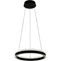Zumaline hanglamp, 14x E14, zwart, verchroomd, model NIRA MD3523-14L-EBCN