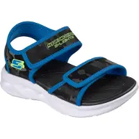 SKECHERS SOLA GLOW SANDAL - CAMO BRIGH Jongens Sandalen - Zwart