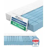 AM Qualitätsmatratzen Premium 7 zones koudschuimmatras 120x200 H2 Made in Germany OEKO TEX gecertificeerde koudschuimmatras 120x200 19 cm hoog ergonomisch matras 120x200 cm