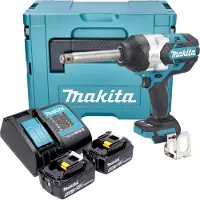 Makita DTW 1005 SGJ accu slagmoersleutel 18 V 1360 Nm 3/4" borstelloos + 2x oplaadbare accu 6.0 Ah + lader + Makpac