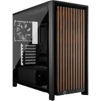 Corsair FRAME 4000D RS, Black/Walnut Midi-tower PC-behuizing Zwart, Hout