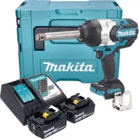 Makita DTW 1005 RTJ accu slagmoersleutel 18 V 1360 Nm 3/4" borstelloos + 2x oplaadbare accu 5.0 Ah + lader + Makpac