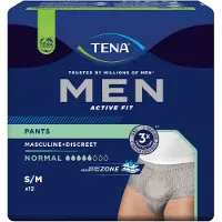 Tena Men Active Fit Pants Normal Small - Medium 772702 12 St Incontinentieslip