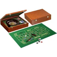 Philos Roulette set - Met metalen wiel, vilten kleed en 100 fiches - 6+ jaar