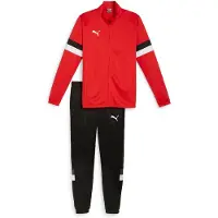 Puma Trainingspak 'Team Rise' oranjerood / zwart / wit
