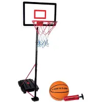 Dunlop Basketbalset - Speelset Junior - In Hoogte Verstelbaar: 165 - 205 cm - Basketbal standaard, bal, pomp