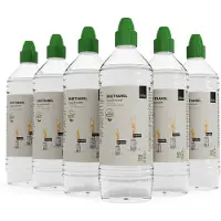 Höfats Vloeibare Brandstof Bio Ethanol Fles Transparant 1L (Set van 6)