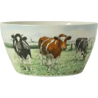 Wiebe van der zee Wiebe's Farm Kom Koe Ø13cm 6st Multi multi Porselein Kom