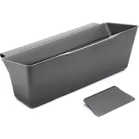 Metaltex 297526000 opvangbak voor keukenafval, Cleantex, grijs