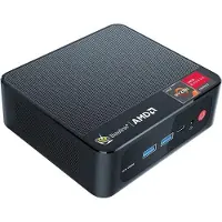 BEELINK Mini-PC met Windows 11 Pro, AMD Ryzen 5 5560U processor, 16 GB DDR4 RAM, 512 GB NVMe SSD, Radeon-videokaart, WiFi 6, HDMI, Type-C aansluiting met 4K@60Hz-uitgang, mini-desktopcomputer.