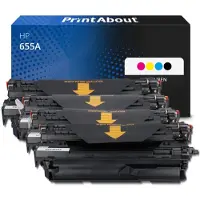 PrintAbout Toner 655A (CF450A) Zwart geschikt voor HP