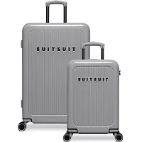 Suitsuit Kofferset - Handbagage Koffer - Reiskoffer Groot - Kofferset 2 delig - TSA Slot - Lichtgewicht - Caretta Titanium Grey