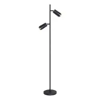 Milagro Elegante, zwart-gouden vloerlamp Flower met GU10 fitting