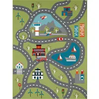 TT Home Kinderkamertapijt tapijt jongen meisje kinderkamertapijt baby antislip straat