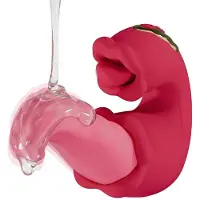 Teazers - dubbele tong vibrator - siliconen - roze