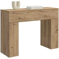 vidaXL Salontafel Artisanaal eiken 102 x 35 x 75 cm Bewerkt hout