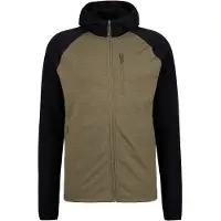 Stoic - MerinoFleece270 KuolpaLightSt. Zip Hoody - Merinohoodie XL, olijfgroen/zwart