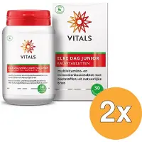 Vitals 2x Elke dag junior (30 kauwtabletten)