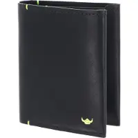 Golden Head Leren kaarthoes Neon RFID Protect Kombischeintasche 1248 Schwarz zwart