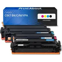 PrintAbout Huismerk Canon C067 BK/C/M/YPA Toner 4-kleuren Multipack