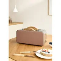 Create - Sleuven Broodrooster - Voor Brede Plakken - 6 Roosterniveaus - 1500W - Mokka - TOAST RETRO XL