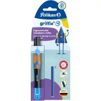 Pelikan Griffix vulpen - Rechtshandig - Neon Zwart - Blister