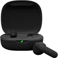 JBL Draadloze Bluetooth oordopjes met 40 uur afspeeltijd, zuivere basweergave, slimme omgevingsgeluidsmodus, IP54 water- en stofbestendigheid, multi-point connectiviteit en snelladen