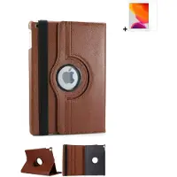 Modo Hoesje iPad 7 10.2 2019 - 10.2 inch - Hoesje iPad 8 10.2 2020 - Hoesje iPad 9 10.2 2021 - iPad 10.2 Bookcase Hoes - Screen Protector iPad 10.2 - Bruin Hoesje + Tempered Glass
