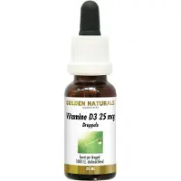 Golden naturals Vitamine D3 25mcg Vloeibaar - 20ml