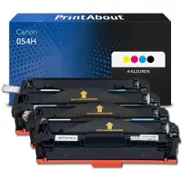 PrintAbout Huismerk Canon 054H Toner 4-kleuren Multipack Hoge capaciteit