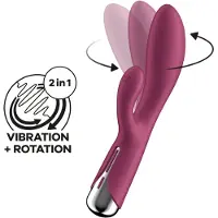 Satisfyer Spinning Rabbit 1 - rabbit vibrator met draaiende clitorisstimulator