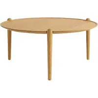 Design House Stockholm Aria Table 90 Cm High - Eetkamersets Massief Eiken Oak - 2838-8400