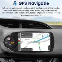 Hexinex Octa-Core autoradio Geschikt voor Toyota Yaris 2011-2018 - Draadloos CarPlay, Android Auto, Android 15, multimediaspeler, 4GB+64GB