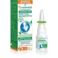 Puressentiel Ademhaling Spray tegen Neusverstopping Verkoudheid - Rinitis - Sinusitis - Rinofaryngitis Bio 15 ml Neusspray