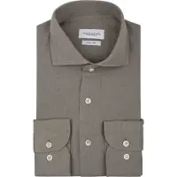 Profuomo Groen overhemd Regular Fit linnen