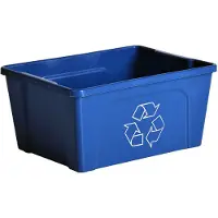 V-Part - Papier inzamelbox - Plastic - blauw - Prullenbak