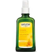 Weleda Massageolie - Calendula & Kamille - Geur Van Citrusvruchten - Verzacht & Verwent De Huid - Ideaal Voor Massage & Gevoelige Huid - 100% Natuurlijke Ingrediënten - 100ml