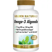 Golden naturals algenolie Omega 3 (60 capsules)