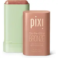 Pixi On-the-Glow Bronze - SoftGlow Hydrating Tinted Moisture Bronzer Stick with Ginseng Aloe Vera & Fruit Extracts For Cheeks & Lips 19g / 0.6oz