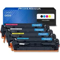 PrintAbout Huismerk Canon 045H Toner 4-kleuren Multipack Hoge capaciteit