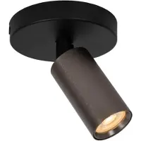 Lucide RITMO - Plafondspot (Plafondlamp) - Ø 10 cm - 1xGU10 (MR11) - Koffie