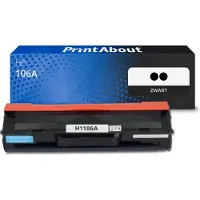 PrintAbout Huismerk HP 106A (W1106+1106) Toner Zwart Multipack