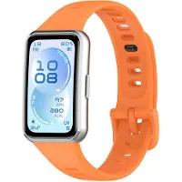 Strap-it Siliconen bandje geschikt voor Huawei Band 11 / Huawei Band 11 Pro (Oranje)